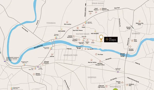 Nyati Evoque Location Map